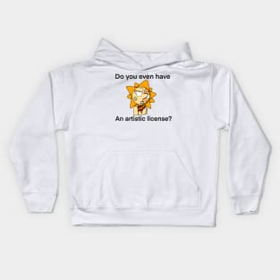 FNAF Help Wanted 2 Sun "Do you even have an artistic license?" Kids Hoodie